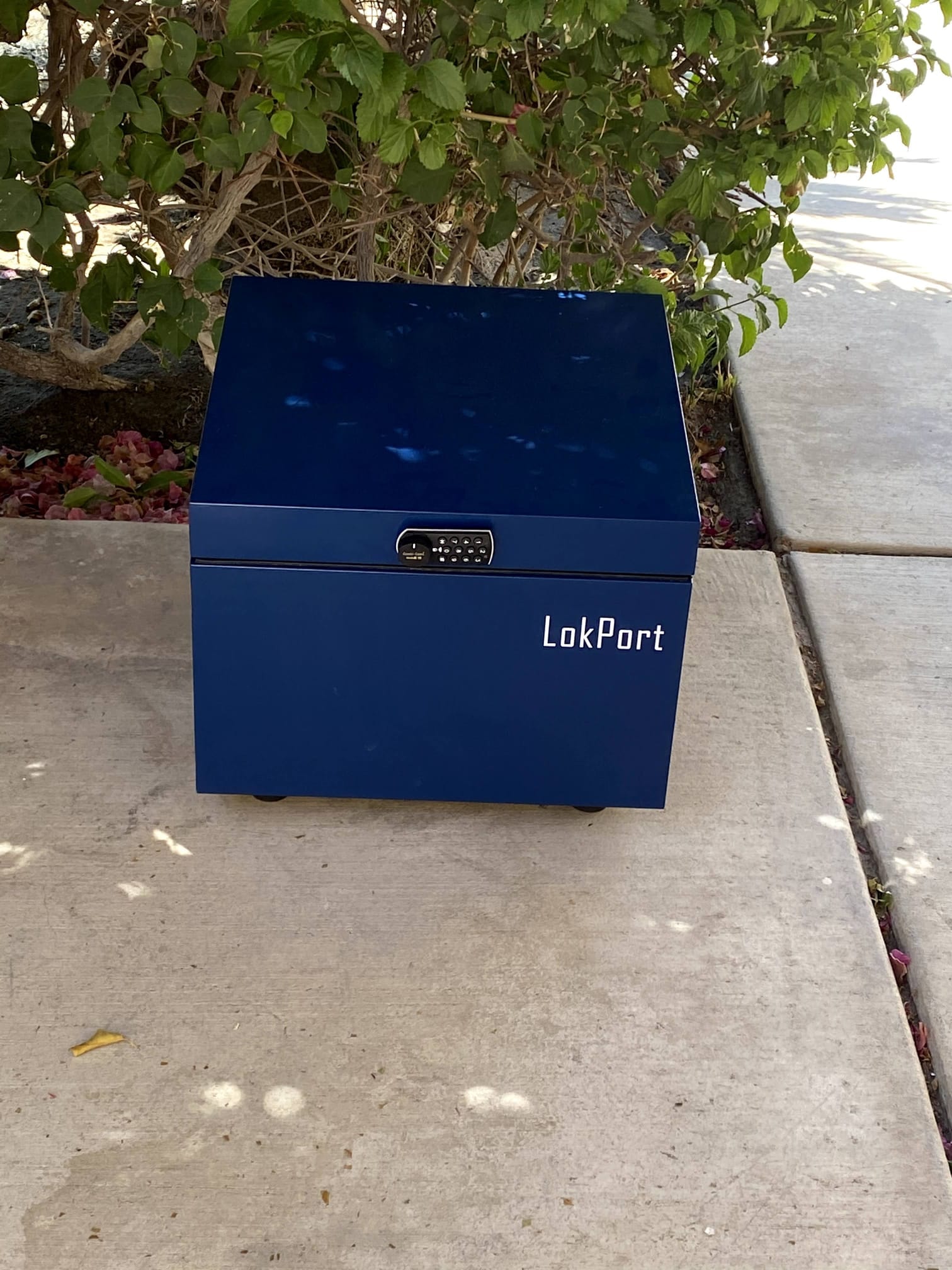 LokPort pilot unit — installed at residential property, front door deployment